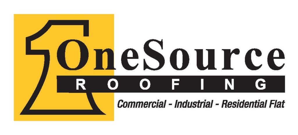 flat roofing company, lansing, il, one source roofing logo
